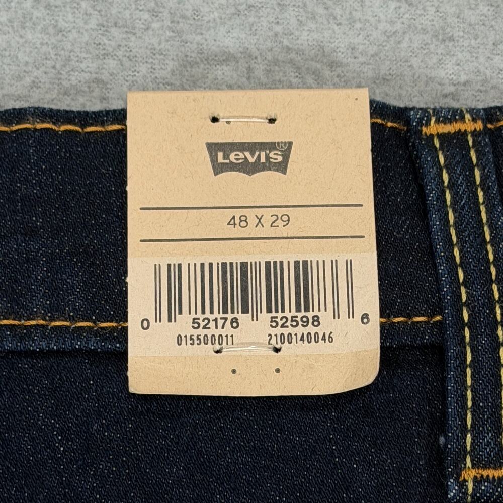 Levi's 550 Relaxed Fit Jeans Men's 48x29 Dark Wash Stretch Big & Tall NWT *READ* - Picture 11 of 16